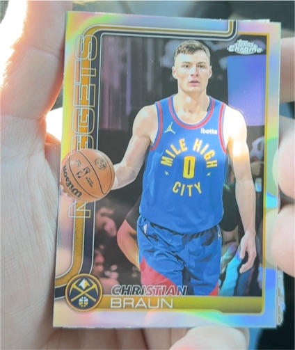 2025-26 Topps Chrome #82 Christian Braun — front