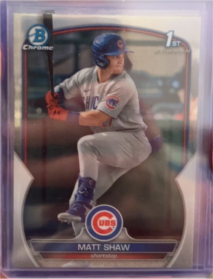 2023 Bowman Chrome #BDC-33 Matt Shaw — front