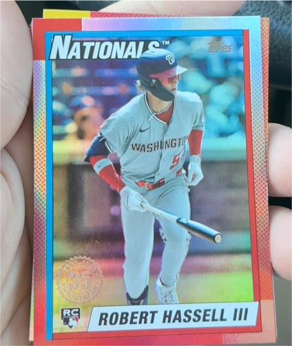 2025 Topps Update #U90-41 Robert Hassell III 1990 Topps 35th Anniversary — front