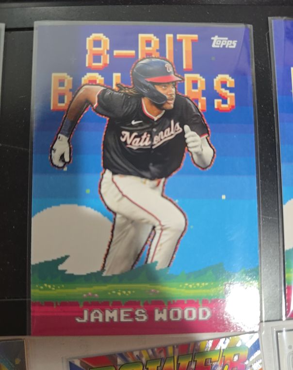 2025 Topps #8B-16 James Wood 8-Bit Ballers — front