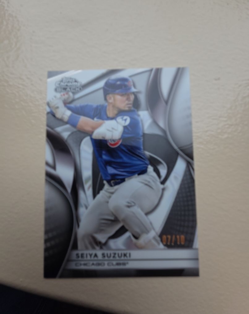 2025 Topps Chrome Black #84 Seiya Suzuki — front