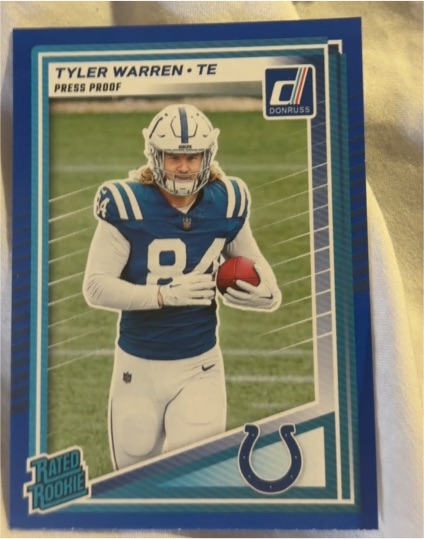 2025 Panini Donruss #337 Tyler Warren — front