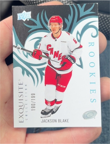 2024-25 Upper Deck Ice Exquisite Collection Rookies #R-26 Jackson Blake — front