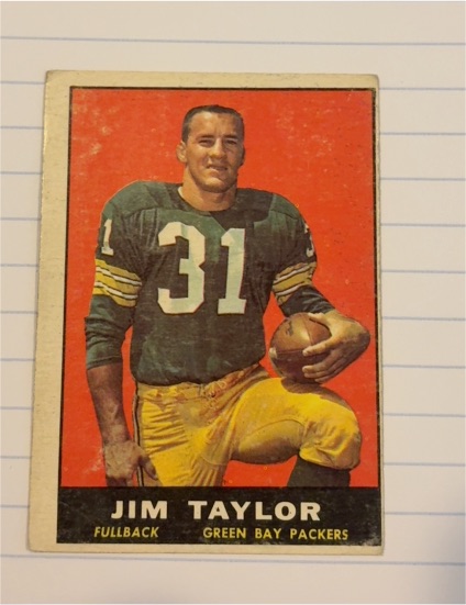 1961 Topps Football #41 Jim Taylor — front