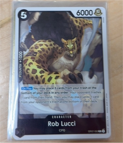 2024 One Piece TCG OP07-093 Rob Lucci — front