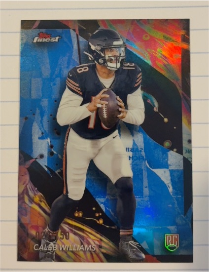 2024 Topps Finest #161 Caleb Williams — front