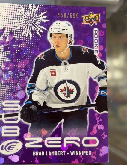 2024-25 Upper Deck Ice Sub Zero Rookies #SZBL Brad Lambert — front