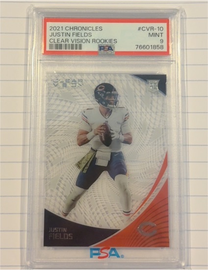 2021 Panini Chronicles Clear Vision Rookies #CVR-10 Justin Fields — front
