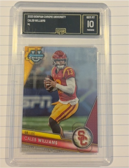 2023 Bowman University Chrome #1 Caleb Williams — front