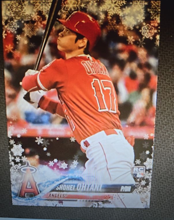 2018 Topps Holiday #HMW17 Shohei Ohtani Rookie Card — front