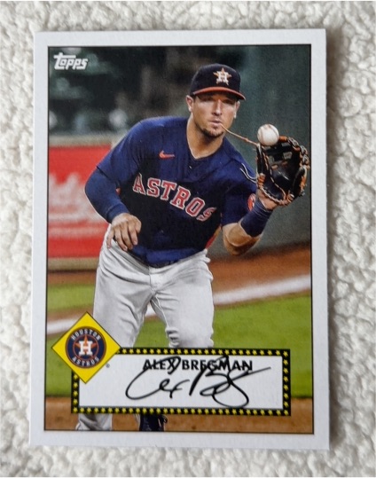 2021 Topps Series 1 1952 Topps Redux #T52-11 Alex Bregman — front