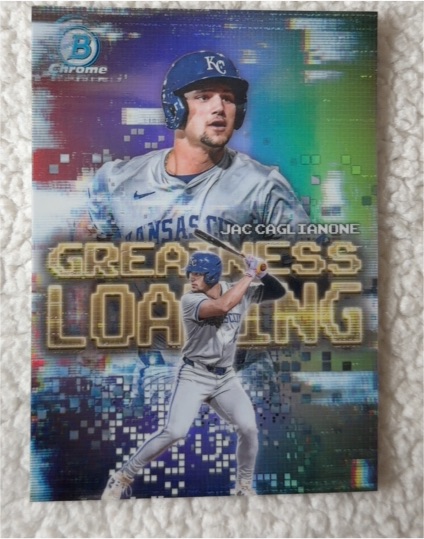 2025 Bowman Chrome #GL-21 Jac Caglianone Greatness Loading — front