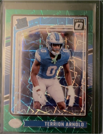 2024 Donruss Optic #290 Terrion Arnold Rated Rookie Detroit Lions — front