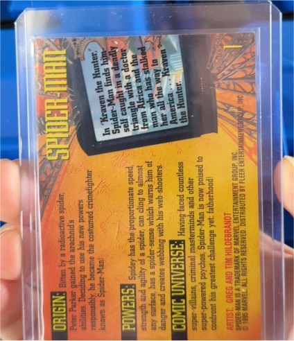1995 Fleer Ultra #12 Spider-Man — front