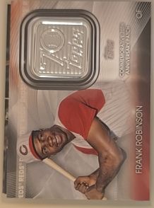 2021 Topps 70th Anniversary Logo Patch #T70P-FR Frank Robinson — front