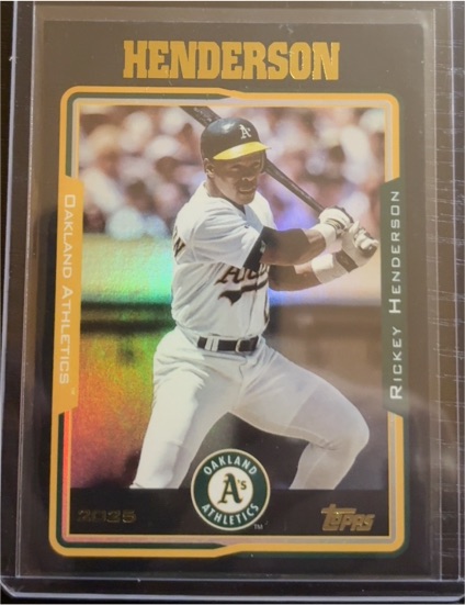 2025 Topps Archives #246 Rickey Henderson — front