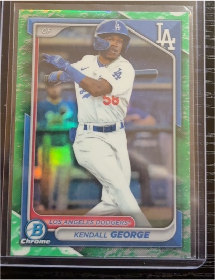 2024 Bowman Chrome #BCP-58 Kendall George — front
