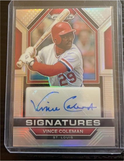 2023 Panini Prizm Signatures #SIG-VC Vince Coleman — front