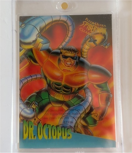 1995 Fleer Ultra Spider-Man Clear Chrome #1 Dr. Octopus — front