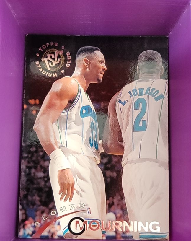 1994-95 Topps Stadium Club #167 Alonzo Mourning — front