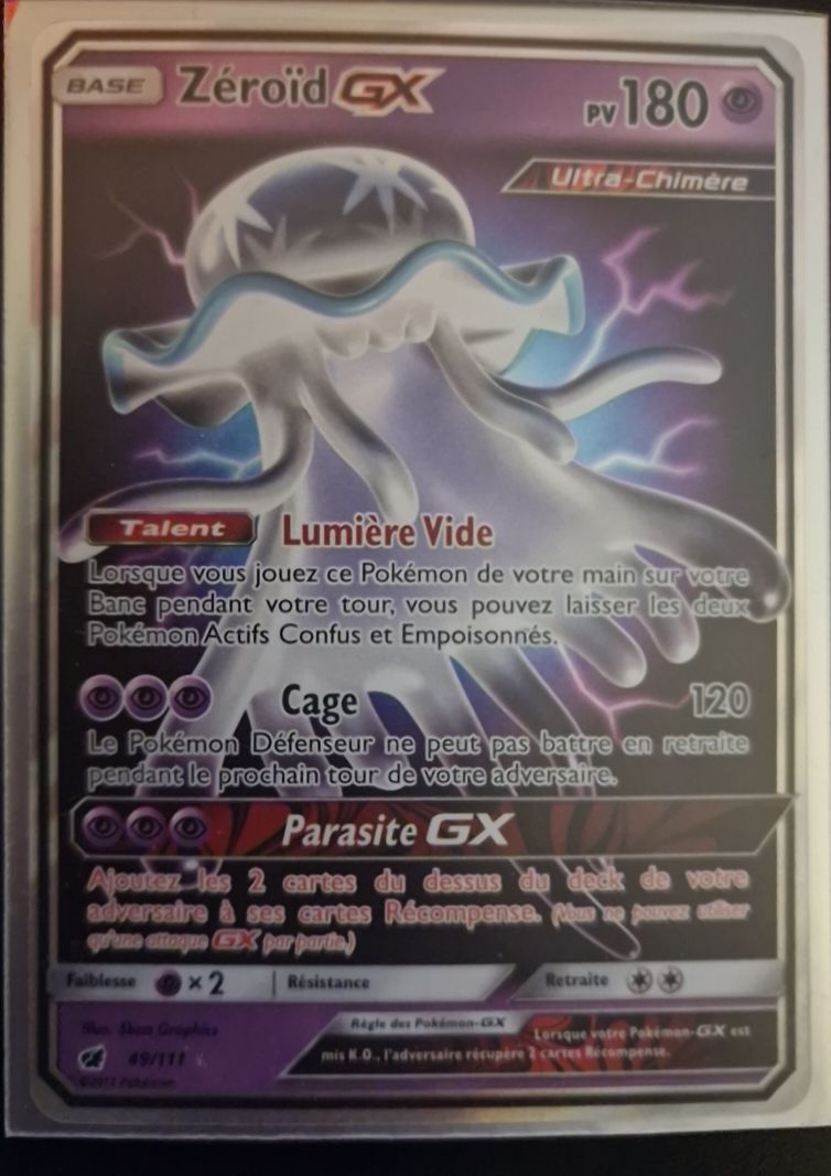 2017 Pokémon SM Crimson Invasion #49 Zéroïd GX — front