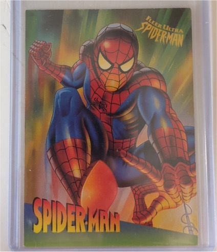 1995 Fleer Ultra Spider-Man Clear Chrome #9 Spider-Man — front