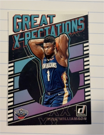 2019-20 Panini Donruss Great X-Pectations #7 Zion Williamson — front