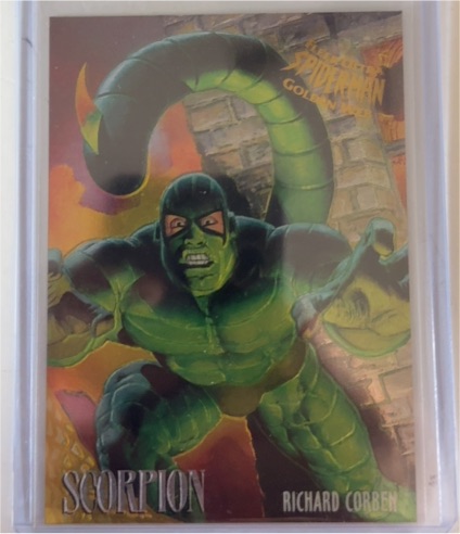 1995 Fleer Ultra Spider-Man Golden Web #6 Scorpion — front
