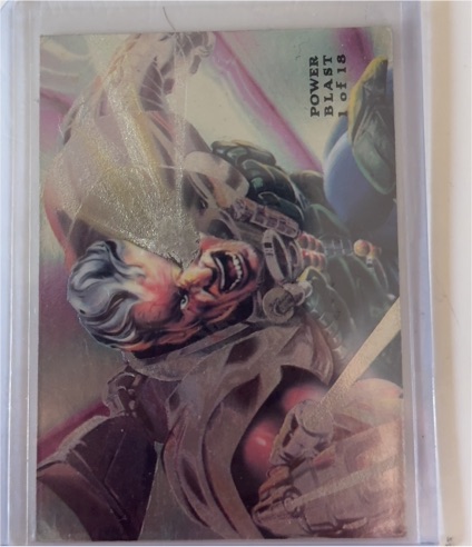 1994 Marvel Flair Power Blast Insert #1 Cable — front