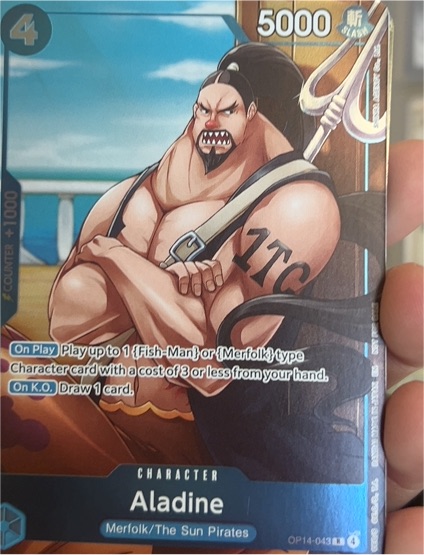 2022 One Piece Card Game OP14-043 Aladine — front