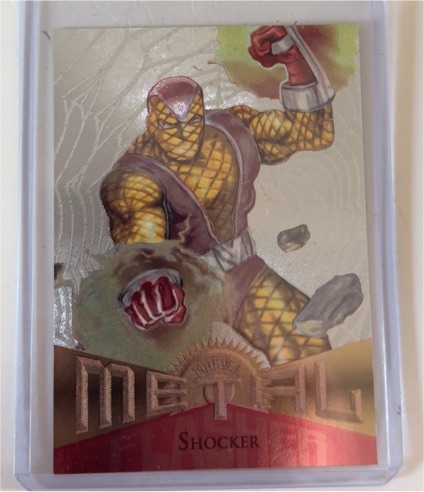 1995 Fleer Marvel Metal #77 Shocker — front