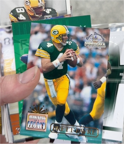 1994 Ted Williams Card Company Roger Staubach's NFL Football #83 Brett Favre — front