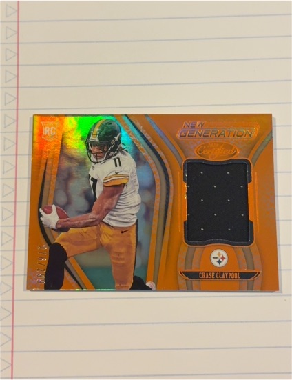 2020 Panini Certified New Generation Jerseys Orange #26 Chase Claypool Rookie — front