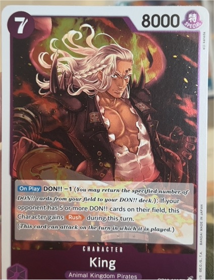 2022 One Piece Two Legends #OP08-060 King — front