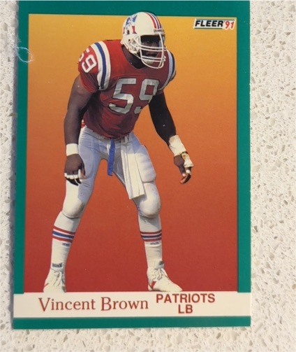 1991 Fleer #135 Vincent Brown — front