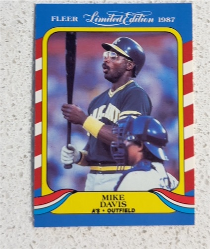 1987 Fleer Limited Edition #12 Mike Davis — front