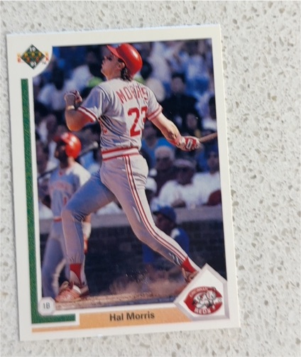 1991 Upper Deck #351 Hal Morris — front