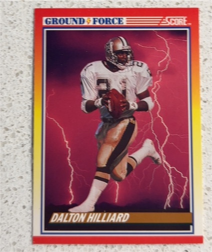 1990 Score #327 Dalton Hilliard — front