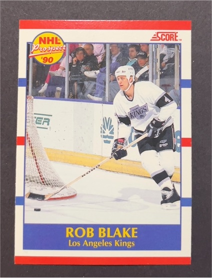 1990-91 Score #421 Rob Blake — front