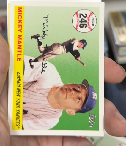 2007 Topps Mickey Mantle Home Run History #MHR246 Mickey Mantle — front