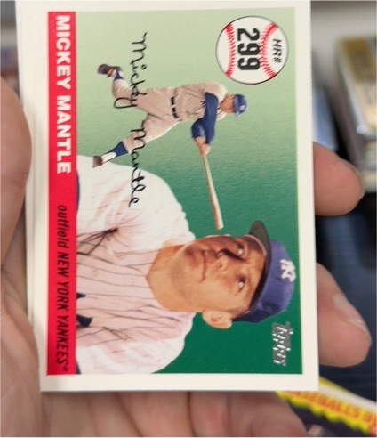 2007 Topps Home Run History #299 Mickey Mantle — front
