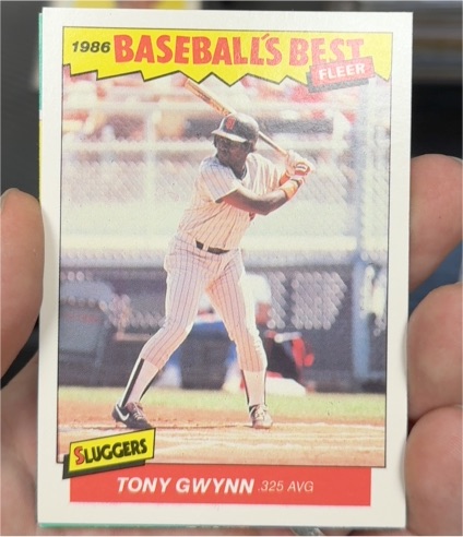 1986 Fleer Baseball's Best Sluggers vs. Pitchers #15 Tony Gwynn — front