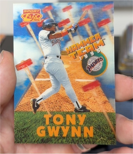 1995 Sportflix Hammer Team #HT10 Tony Gwynn — front