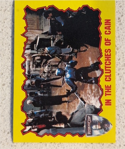 1990 Topps Robocop 2 #43 In the Clutches of Cain — front