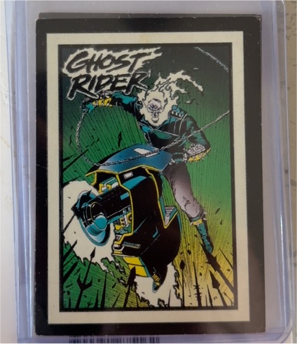 1992 Comic Images Ghost Rider II #G3 My Arsenal Glow in the Dark — front