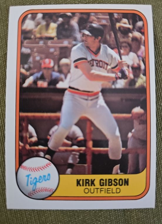 1981 Fleer #481 Kirk Gibson — front