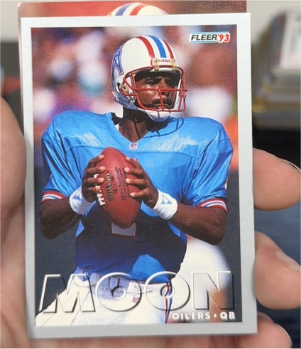 1993 Fleer #220 Warren Moon — front