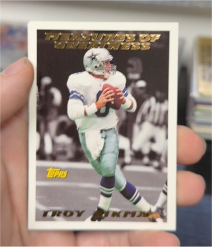 1994 Topps #316 Troy Aikman Measures of Greatness — front