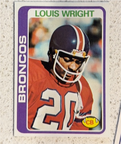 1978 Topps #420 Louis Wright Denver Broncos — front