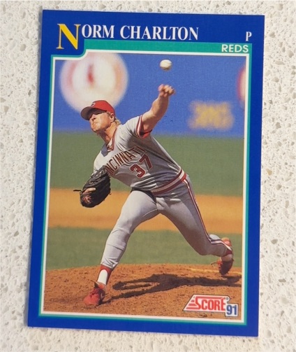 1991 Score #530 Norm Charlton — front